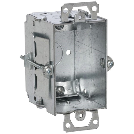 Southwire Electrical Box, 12.5 cu in, Wall Box Type, 1 Gang, Steel, Rectangular Shape G601-OWR-UPC